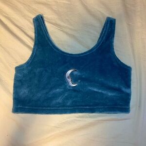 3 for $20 Fleece blue moon crop top- brand “Cold Rush” size L